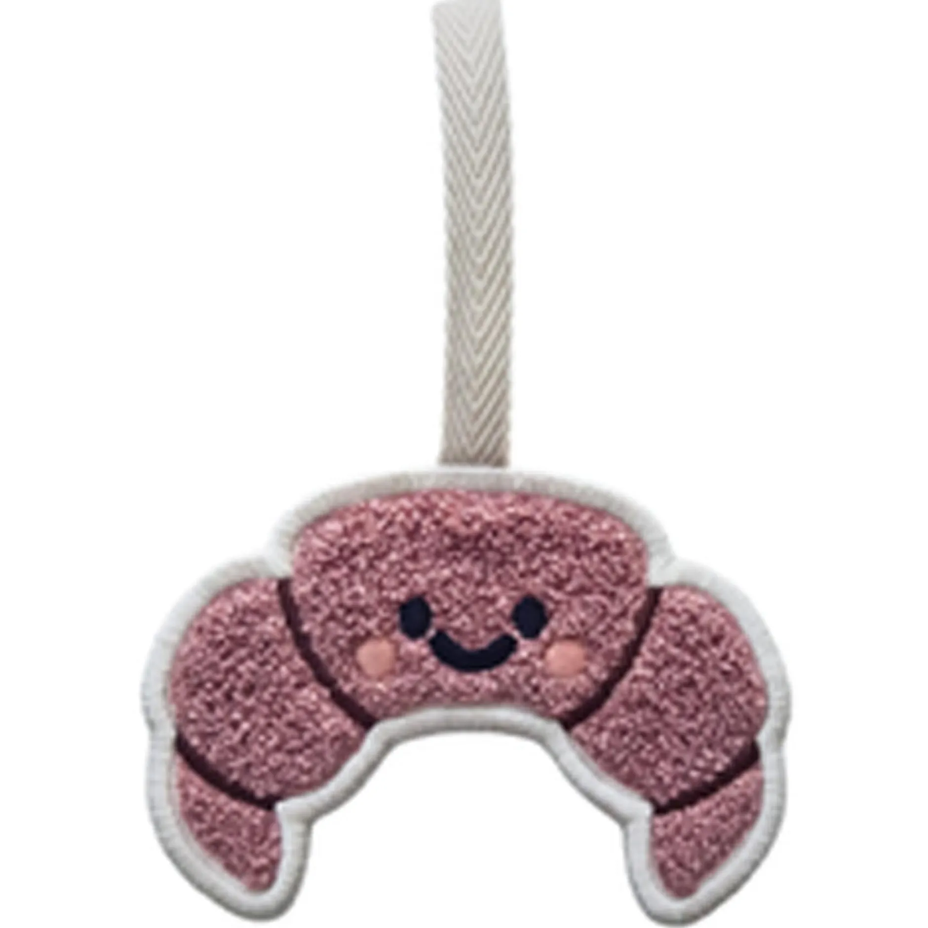 Feestartikelen|Kraamcadeaus*Chewies & more Chewies&More speendoekje croissant roze