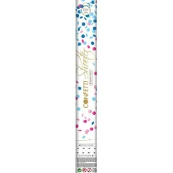 Feestartikelen*Haza original Confetti shooter gender reveal blauw Light Blue