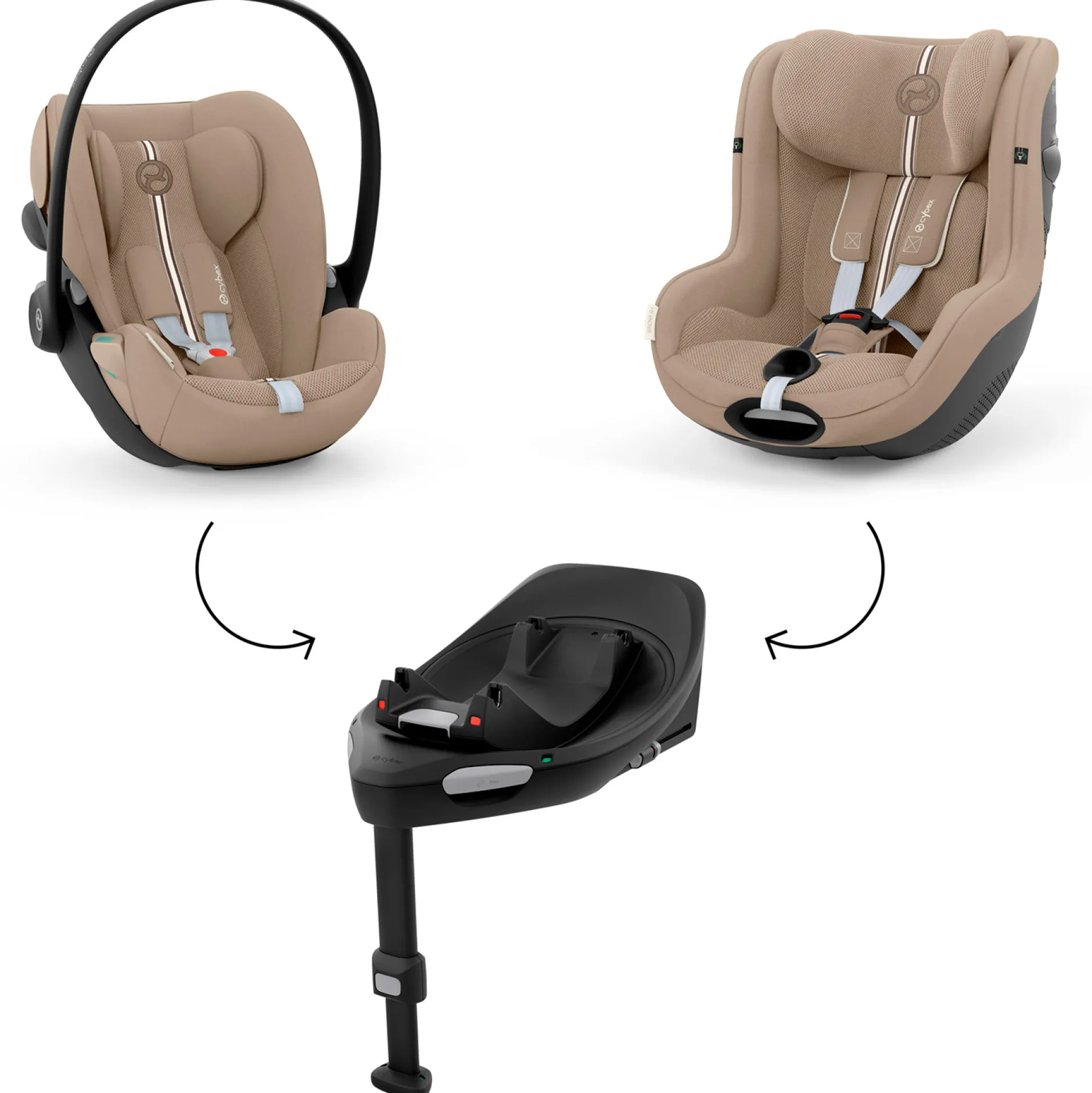 Autostoelen Groep 0*Cybex Cloud G i-Size Plus Almond Beige