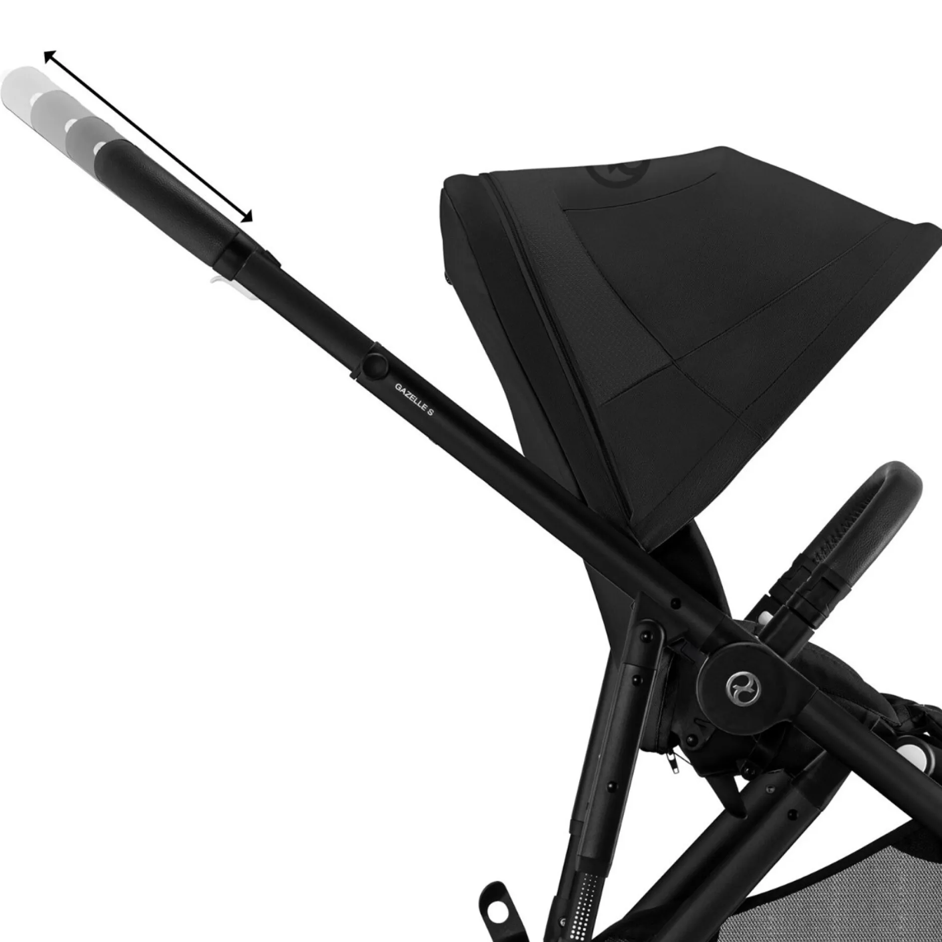 Duo Kinderwagens*Cybex Gazelle S Twin compleet Moon Black