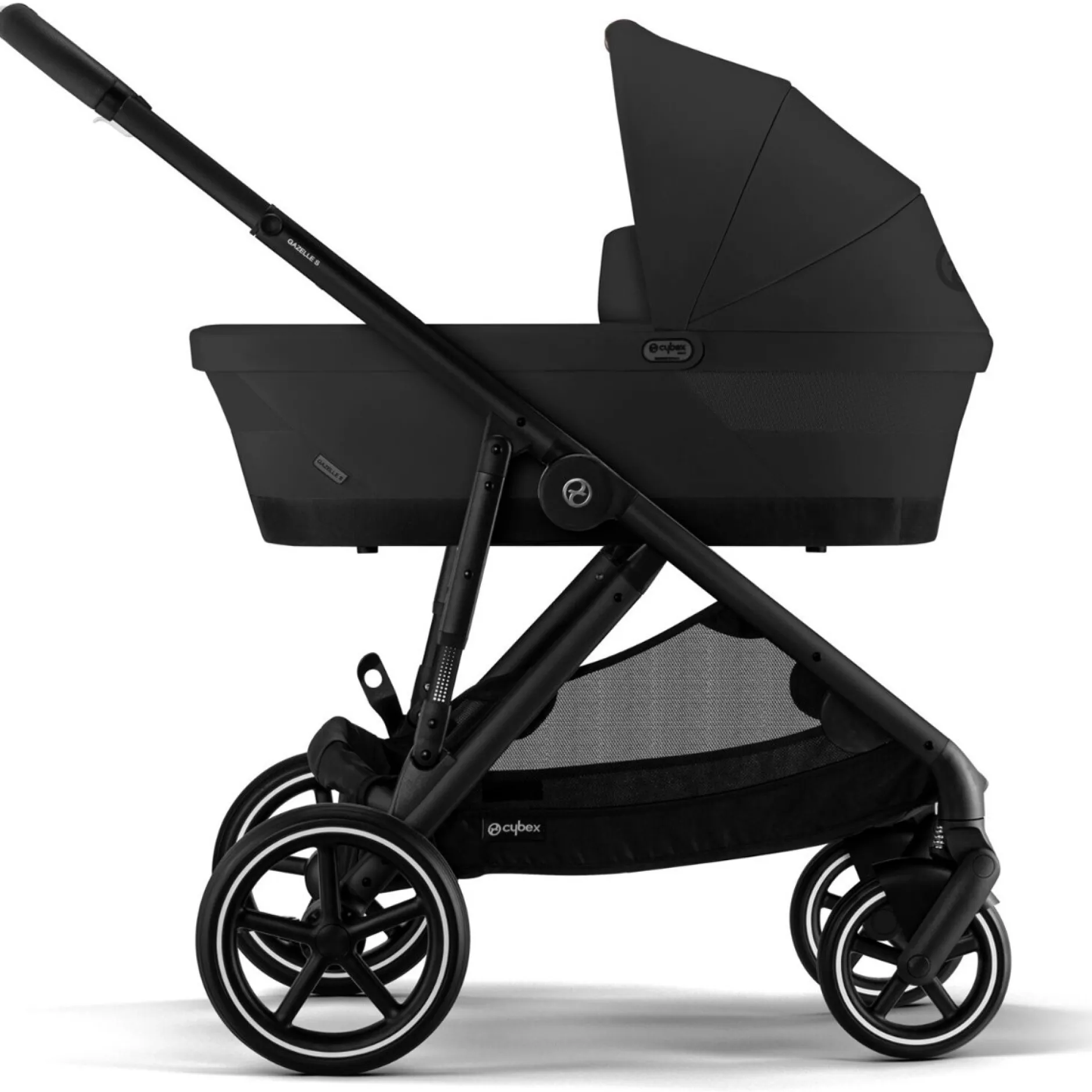 Duo Kinderwagens*Cybex Gazelle S Twin compleet Moon Black