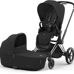 Kinderwagens*Cybex Priam4 compleet Chrome met zwarte handvatten Sepia Black