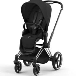Kinderwagens*Cybex Priam4 compleet Chrome met zwarte handvatten Sepia Black