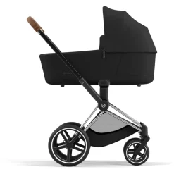 Kinderwagens*Cybex Priam4 compleet Chrome met bruine handvatten Sepia Black