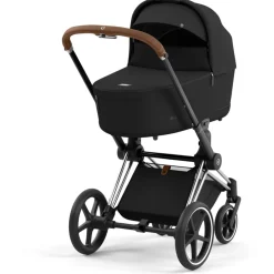 Kinderwagens*Cybex Priam4 compleet Chrome met bruine handvatten Sepia Black