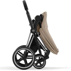 Kinderwagens*Cybex Priam4 compleet Chrome met zwarte handvatten Cozy Beige