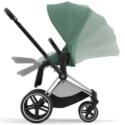 Kinderwagens*Cybex Priam4 compleet Chrome met zwarte handvatten Leaf Green