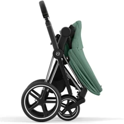 Kinderwagens*Cybex Priam4 compleet Chrome met zwarte handvatten Leaf Green