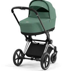 Kinderwagens*Cybex Priam4 compleet Chrome met zwarte handvatten Leaf Green