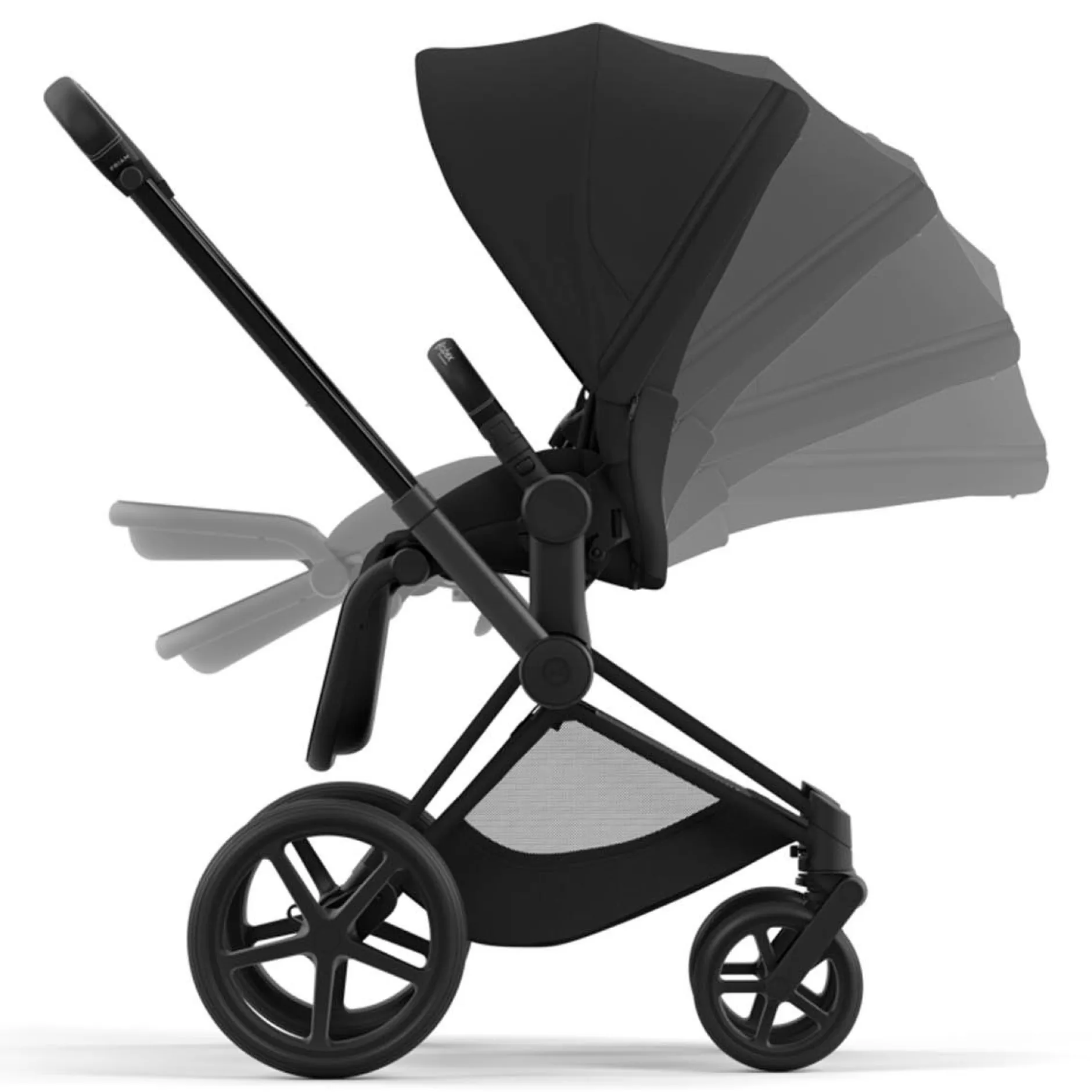 Kinderwagens*Cybex Priam4 compleet Matt Black frame Sepia Black