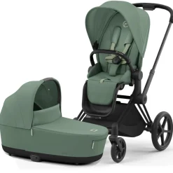 Kinderwagens*Cybex Priam4 compleet Matt Black frame Leaf Green