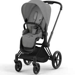 Kinderwagens*Cybex Priam4 compleet Matt Black frame Mirage Grey