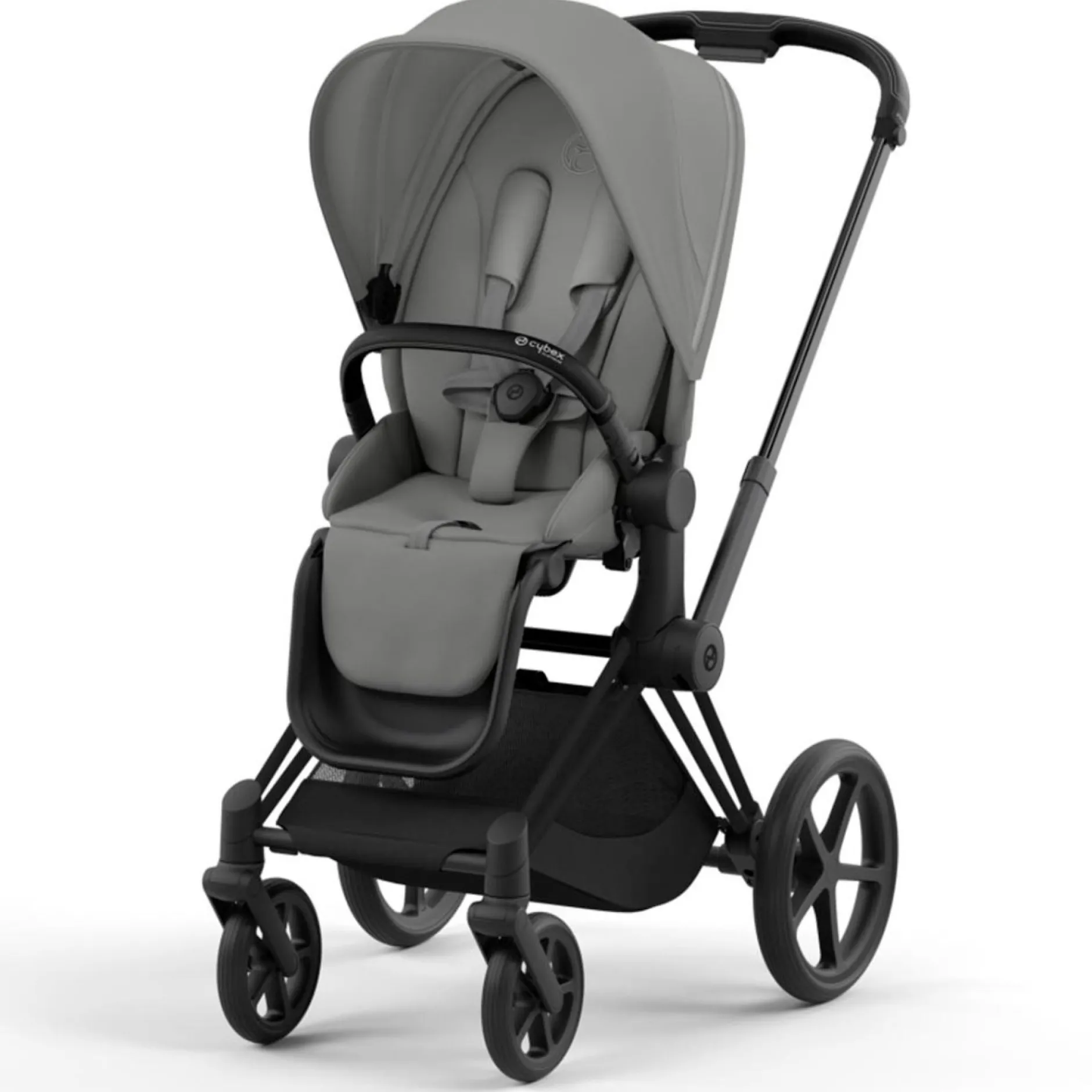 Kinderwagens*Cybex Priam4 compleet Matt Black frame Mirage Grey