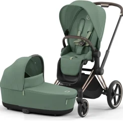 Kinderwagens*Cybex Priam4 compleet Rosegold Leaf Green