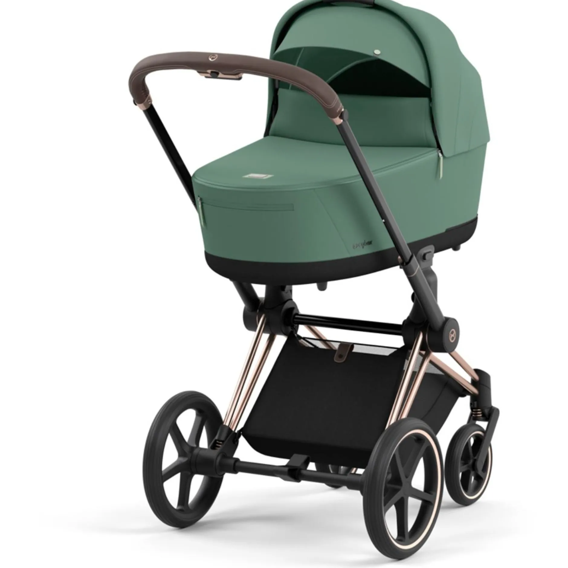 Kinderwagens*Cybex Priam4 compleet Rosegold Leaf Green