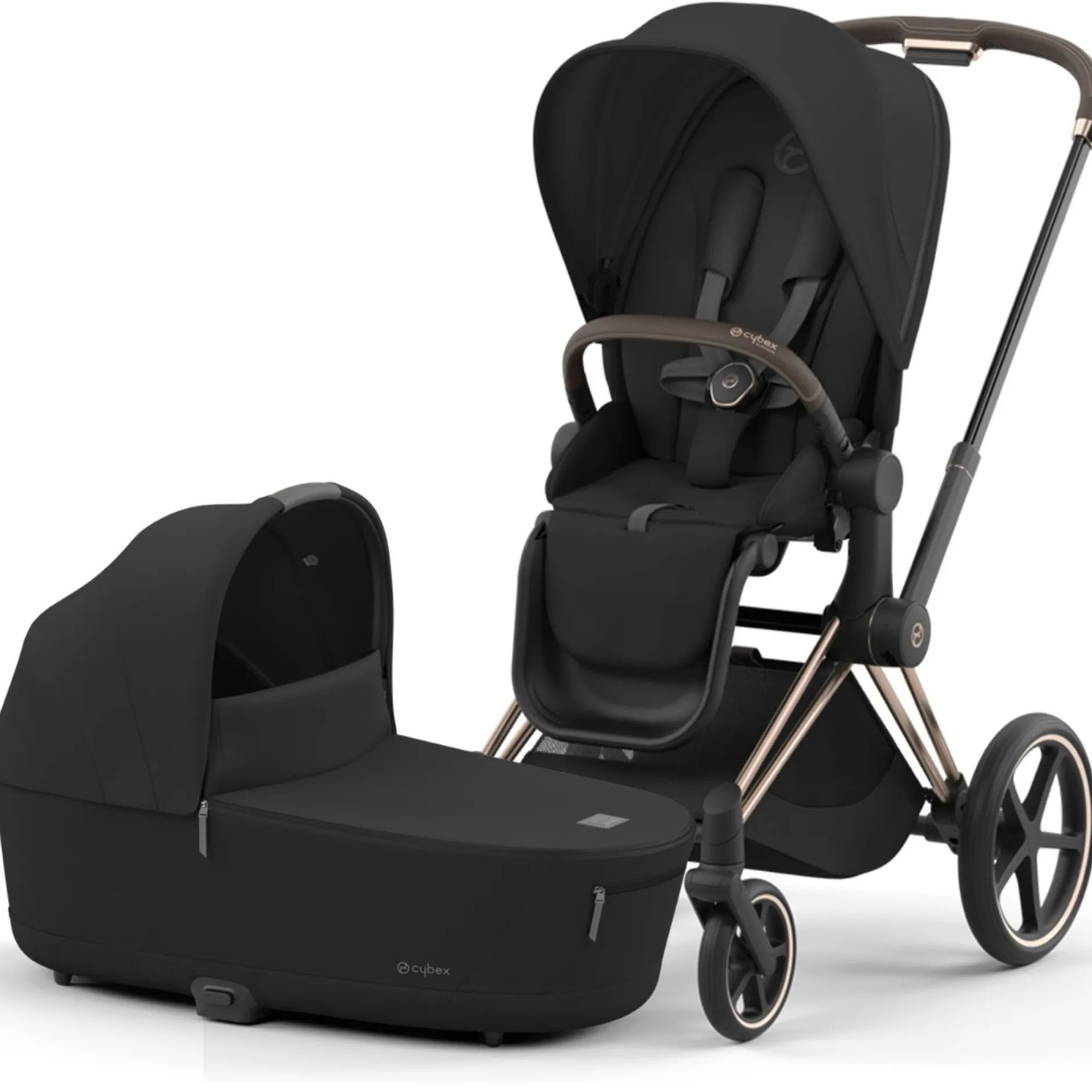 Kinderwagens*Cybex Priam4 compleet Rosegold Sepia Black