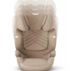 Autostoelen Groep 2/3*Cybex Solution T i-Fix Plus Cozy Beige