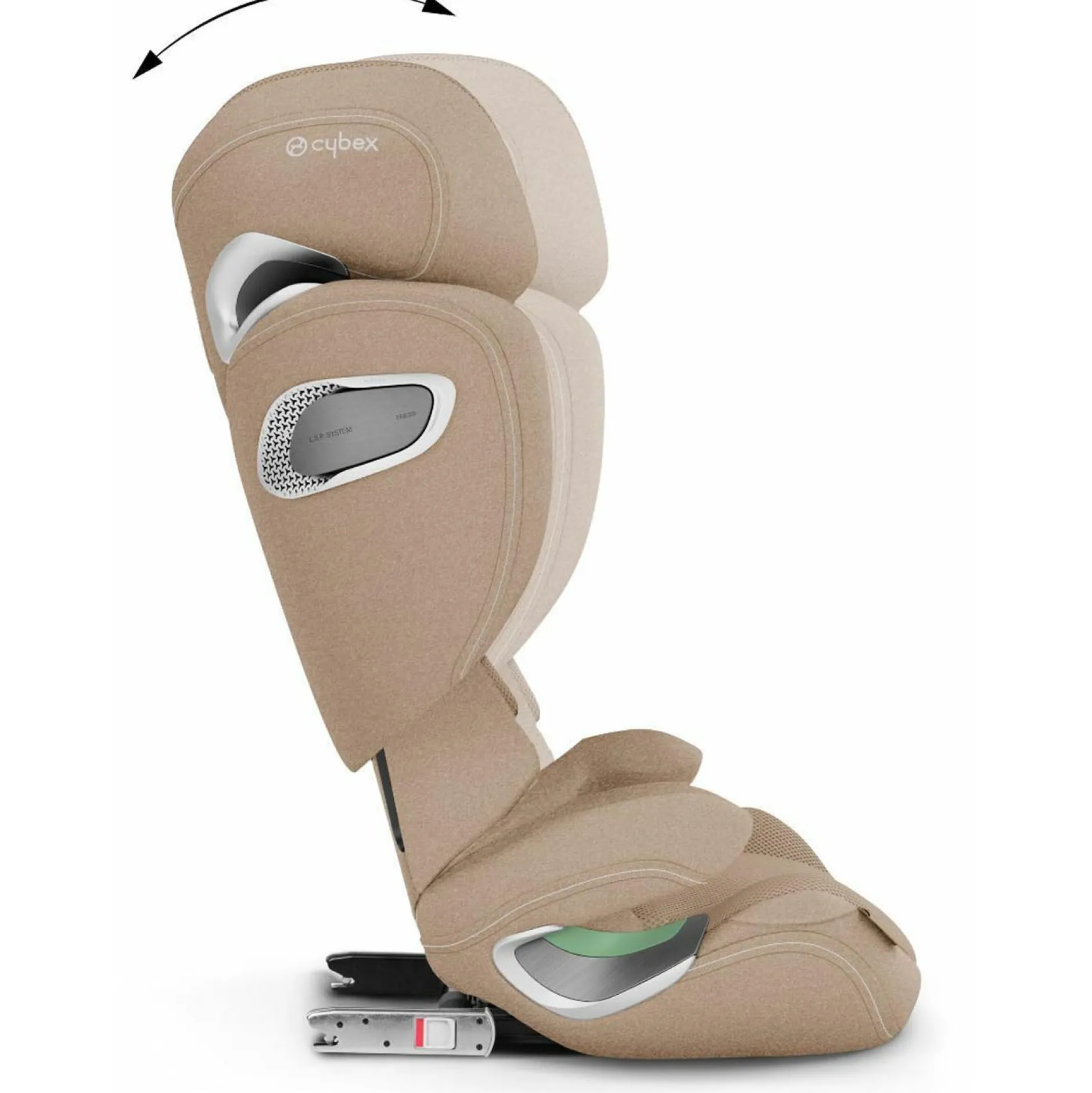 Autostoelen Groep 2/3*Cybex Solution T i-Fix Plus Cozy Beige