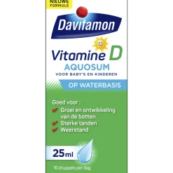 Vitamines & Medicijnen*Div. Merken Davitamon vitamine D Aquosum 25ml