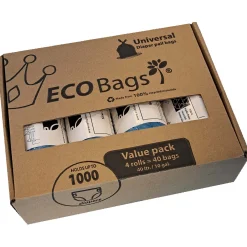Luieremmers*DiaperChamp luieremmer Eco bags 40l 4-pack blauw