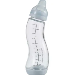 Flesjes*Difrax Anti-Colic S-babyfles glas blauw