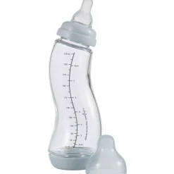 Flesjes*Difrax Anti-Colic S-babyfles glas blauw