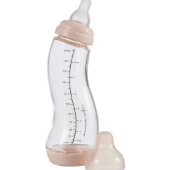 Flesjes*Difrax Anti-Colic S-babyfles glas roze