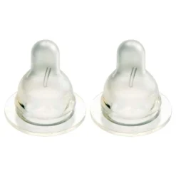Flesspenen*Difrax flessenspeen Natural maat Small - 2 stuks transparant