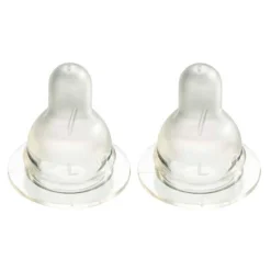 Flesspenen*Difrax flessenspeen Natural Large - 2 stuks transparant