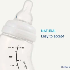 Flesspenen*Difrax flessenspeen Natural Large - 2 stuks transparant