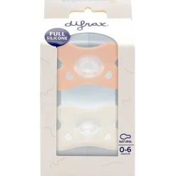 Fopspenen|Fopspenen & Accessoires*Difrax Fopspeen natural siliconen 0-6M Blossom Pink