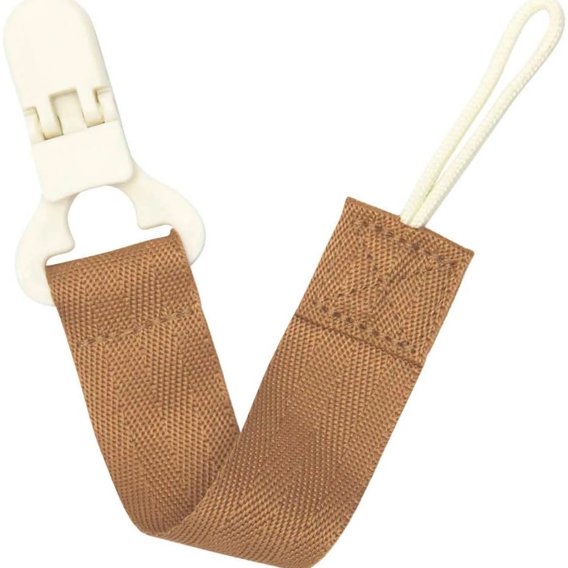 Speenkoorden|Fopspenen & Accessoires*Difrax fopspeenkoord bruin
