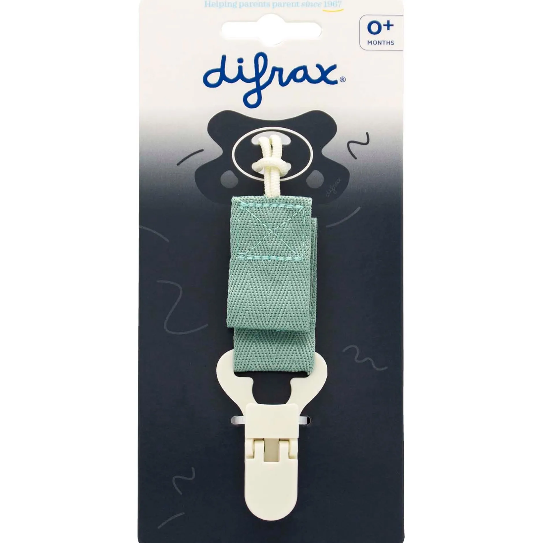 Speenkoorden|Fopspenen & Accessoires*Difrax fopspeenkoord mint