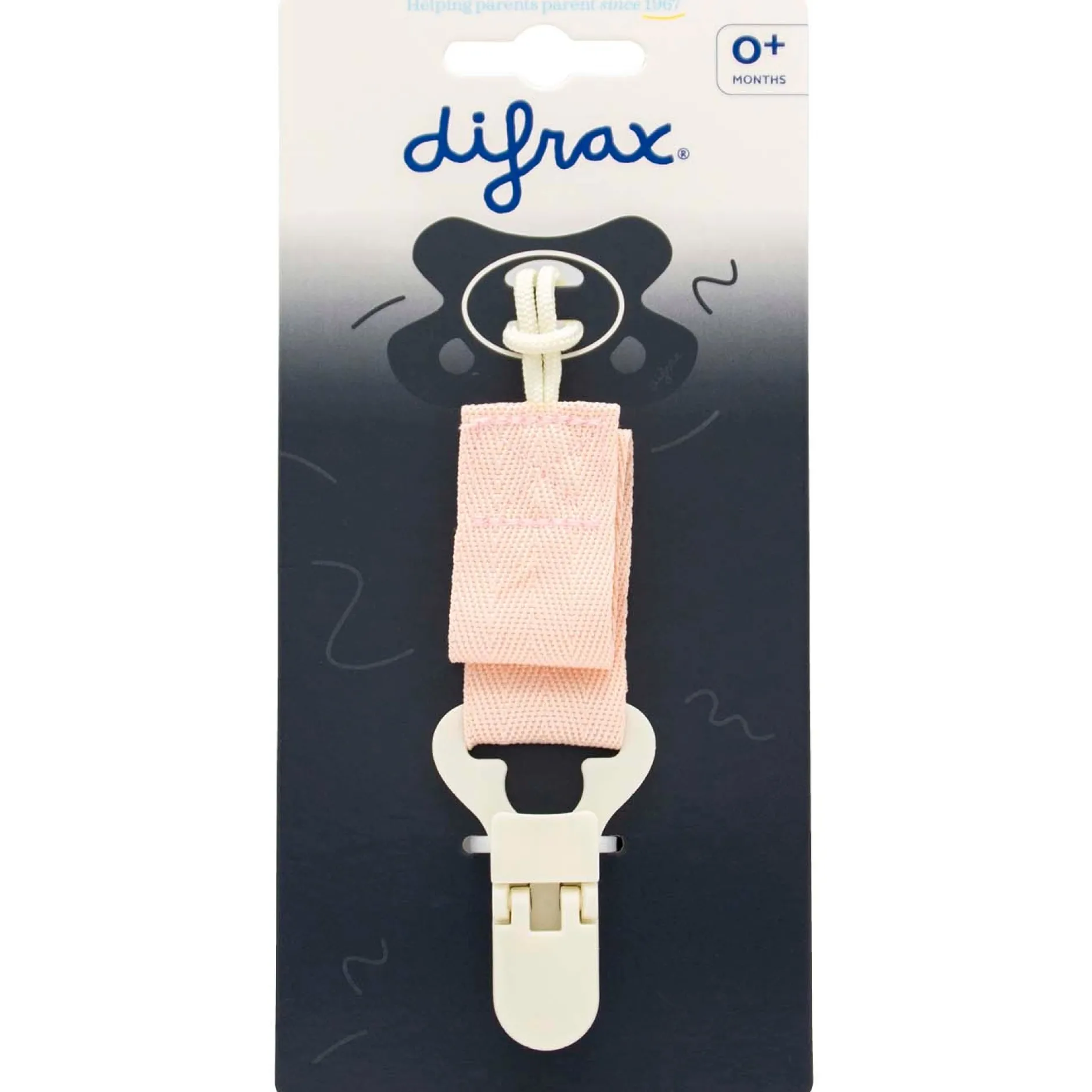 Speenkoorden|Fopspenen & Accessoires*Difrax fopspeenkoord roze