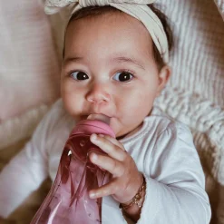 Flesjes*Difrax handgreep fles 240ml roze