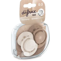 Fopspenen|Fopspenen & Accessoires*Difrax Lovi Fopspeen 0-3M Harmony Beigebrown
