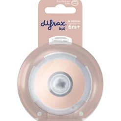 Flesspenen*Difrax LOVI Mammafeel flessenspeen M 6+ roze