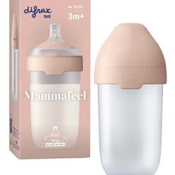 Flesjes*Difrax LOVI Mammafeel fles 250 ml roze