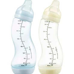 Flesjes*Difrax S-fles Anti-colic - natural 250ml 2 stuks blauw