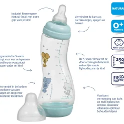 Flesjes*Difrax s-fles smal Woezel & Pip 250ml transparant