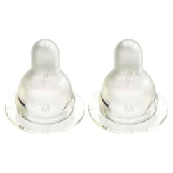 Flesspenen*Difrax speen Natural Medium - 2 stuks transparant