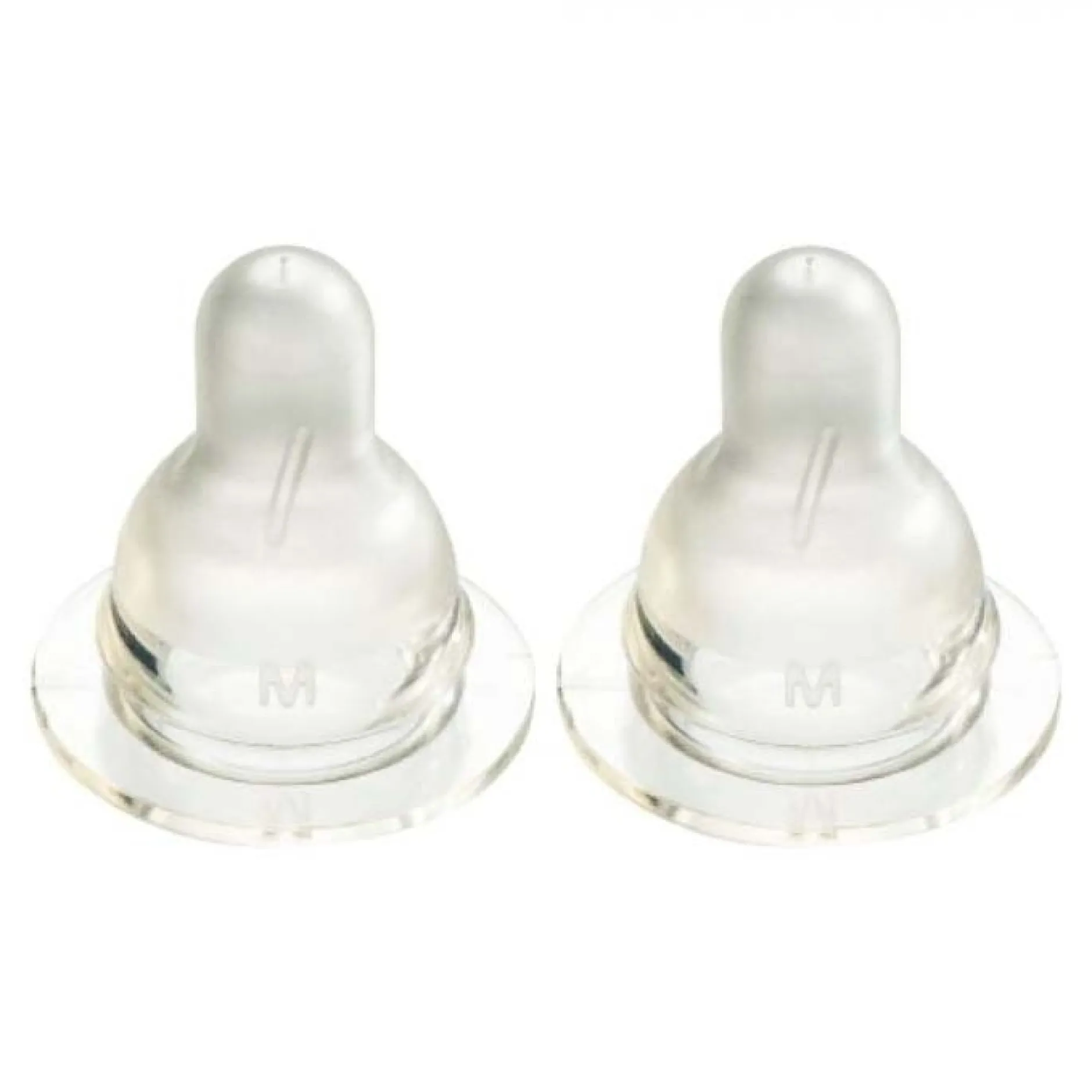 Flesspenen*Difrax speen Natural Medium - 2 stuks transparant