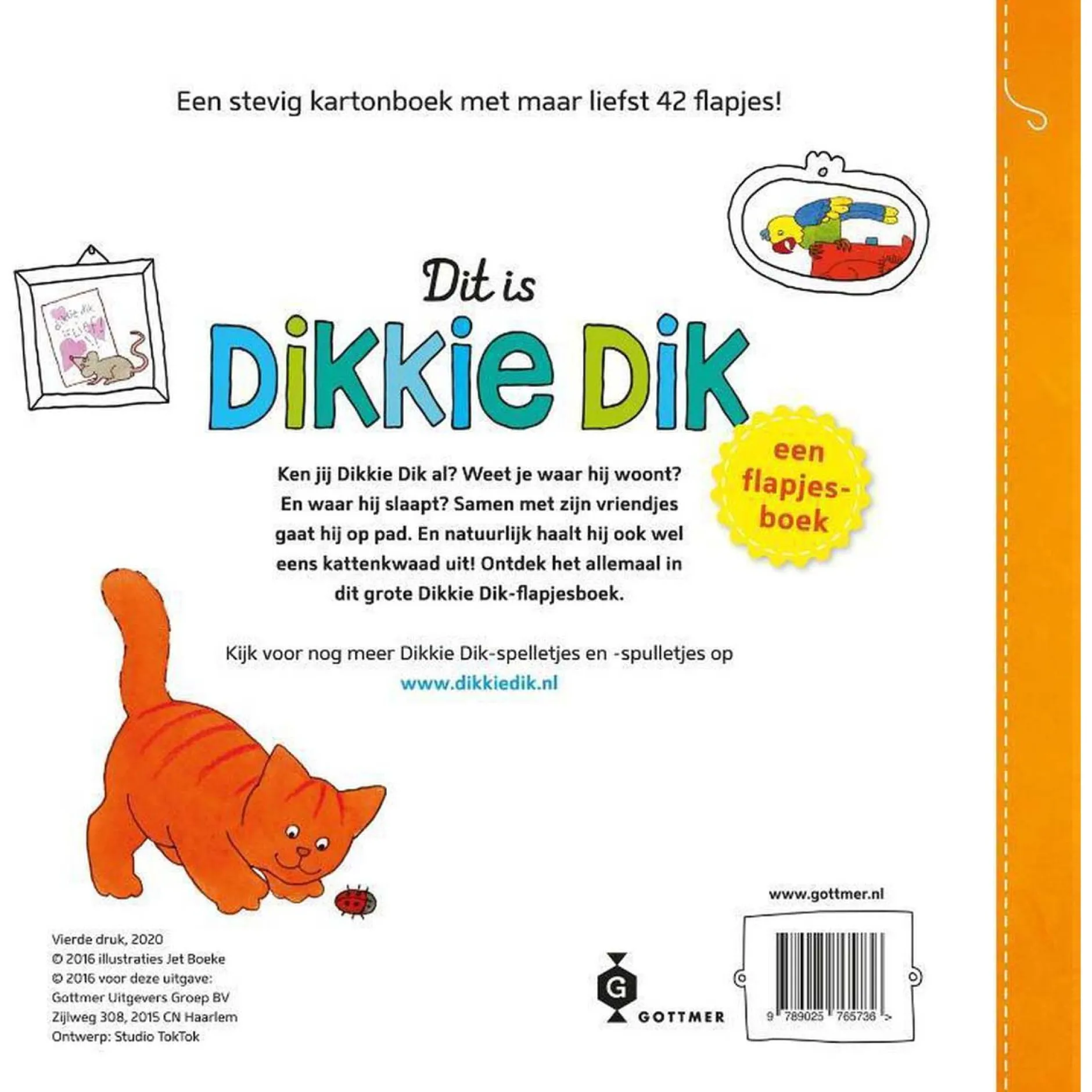Kinderboeken*DikkieDik Dit is Dikkie Dik flapjesboek Multi