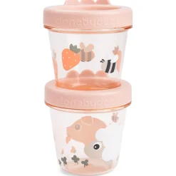 Bakjes & Kommen*Done By Deer bewaarbakjes 2 stuks roze