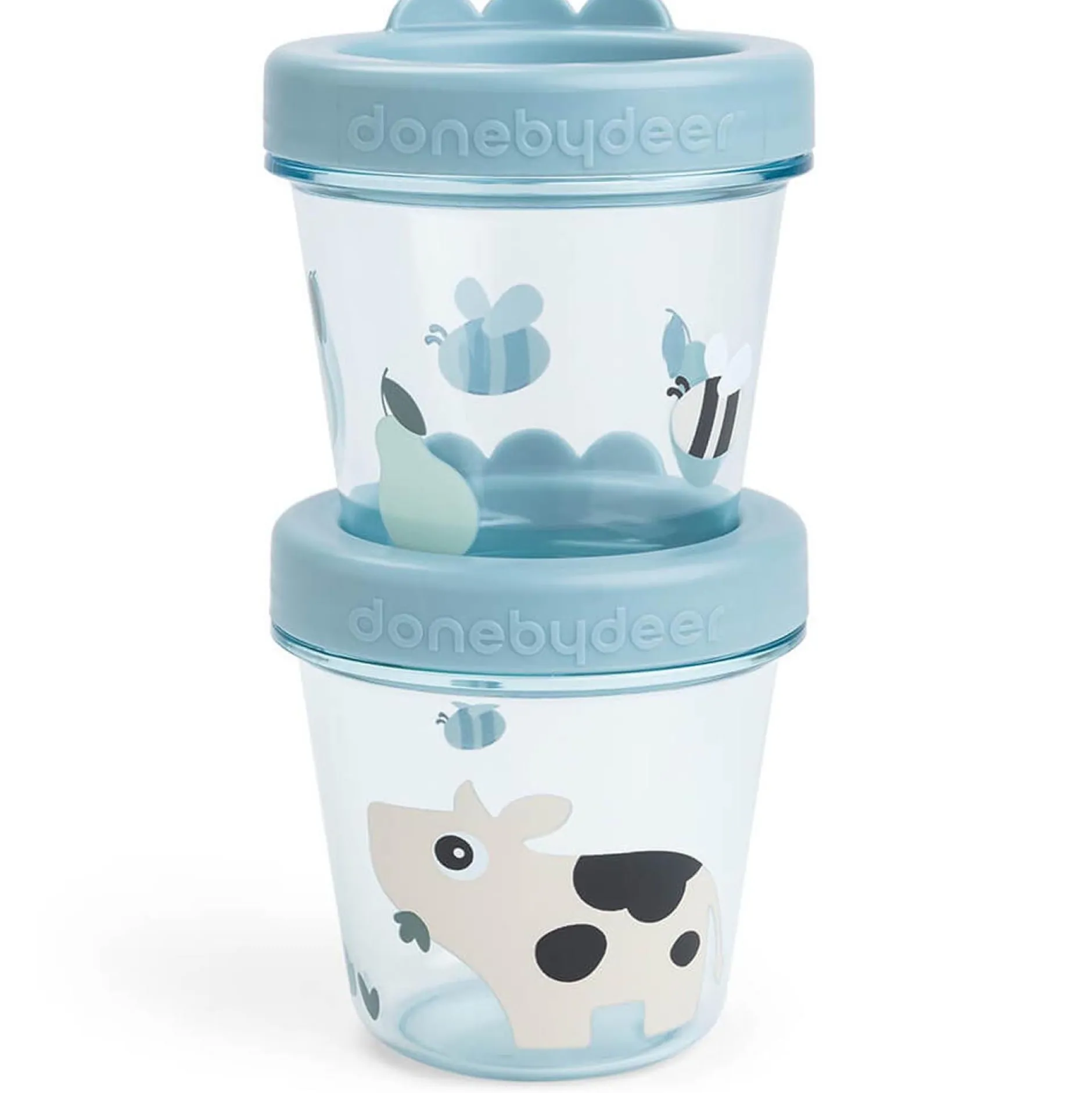 Bakjes & Kommen*Done By Deer bewaarbakjes 2 stuks blauw