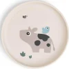 Kinderborden*Done By Deer bord Tiny Farm beige