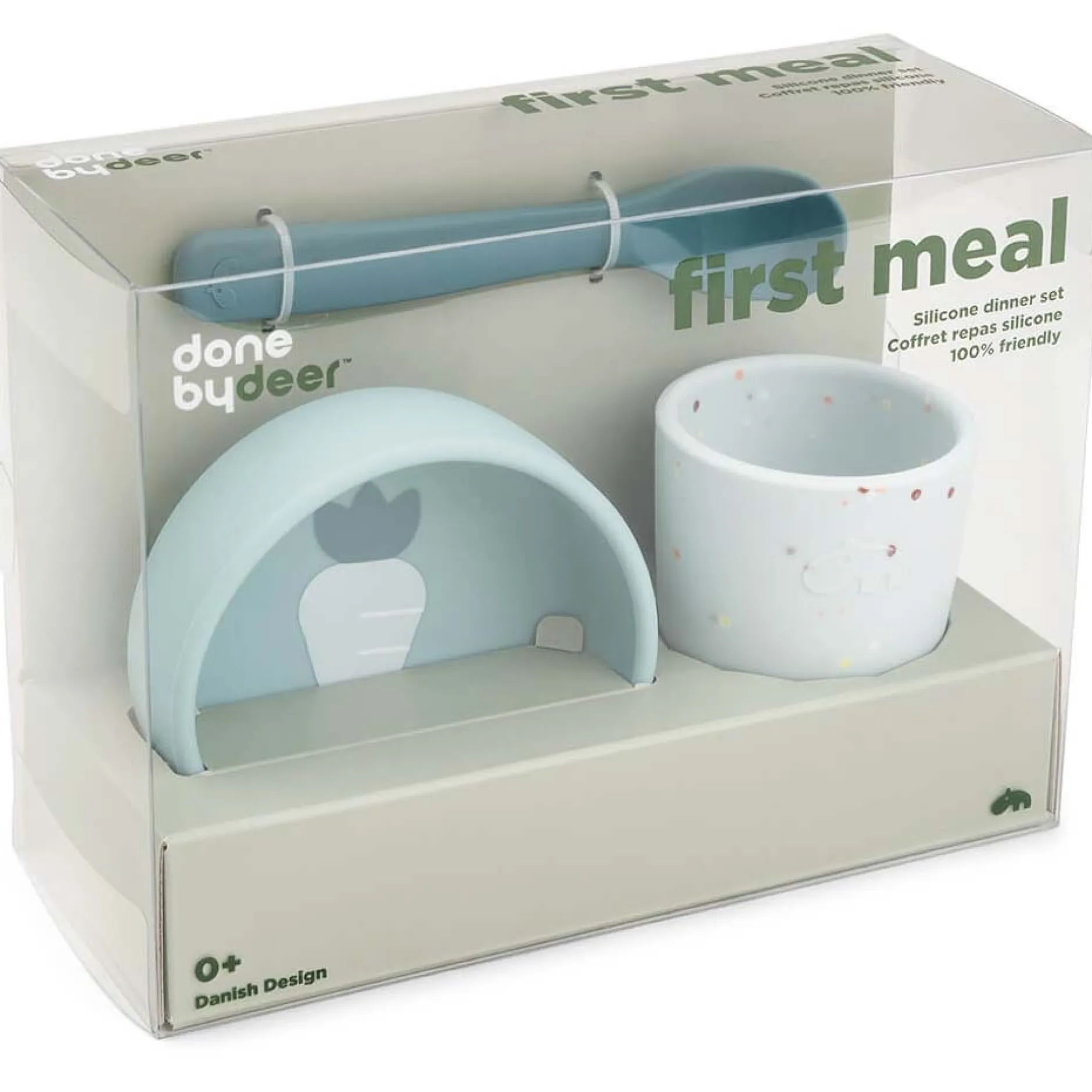 Serviesset*Done By Deer First Meal Eetset blauw