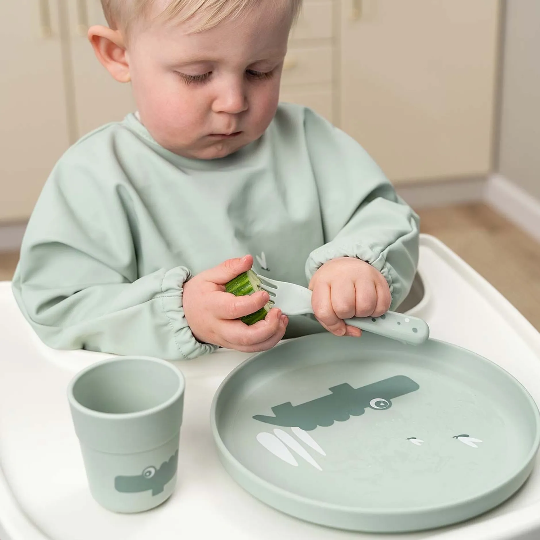 Kinderborden*Done By Deer Foodie Bord groen