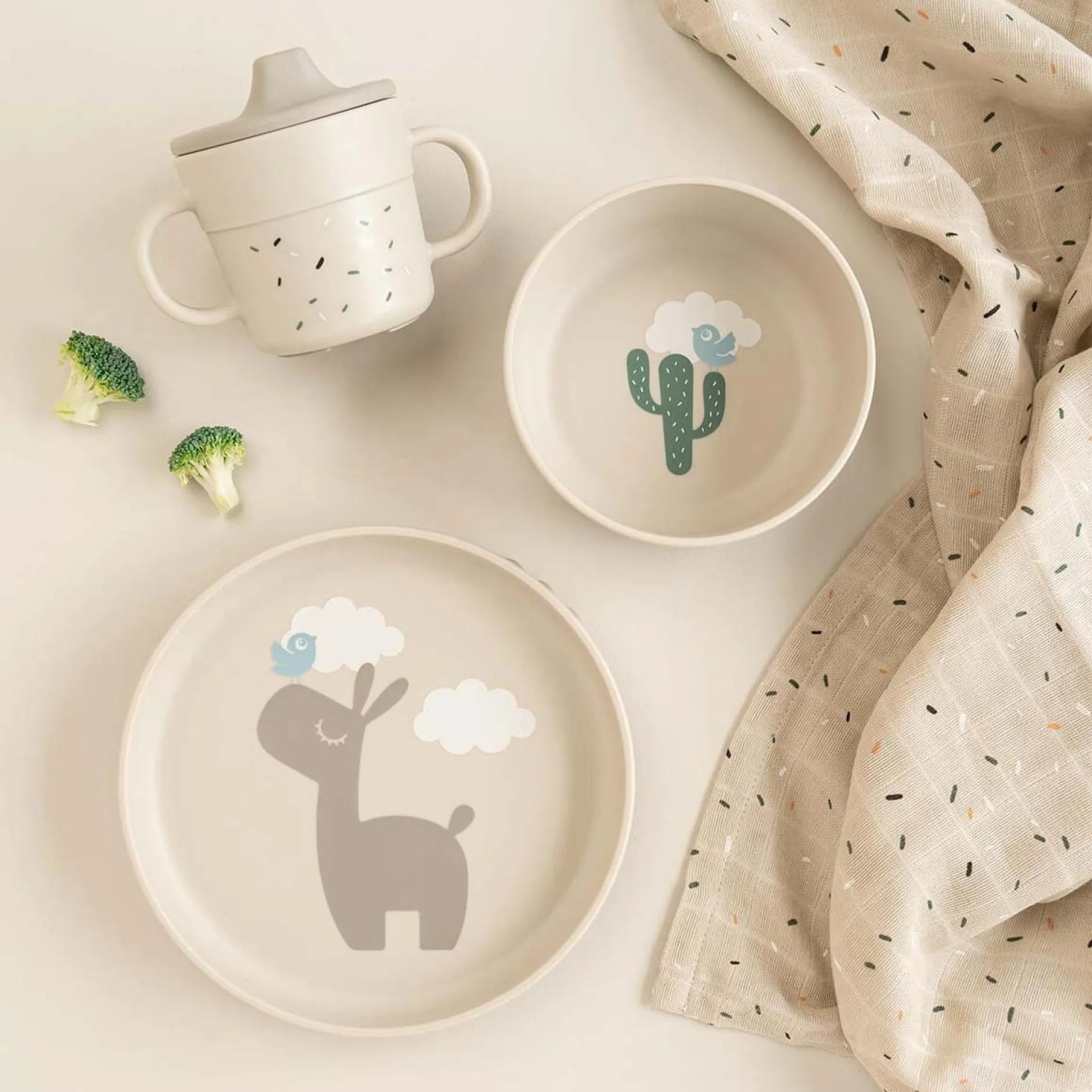 Serviesset*Done By Deer Foodie Eetset beige