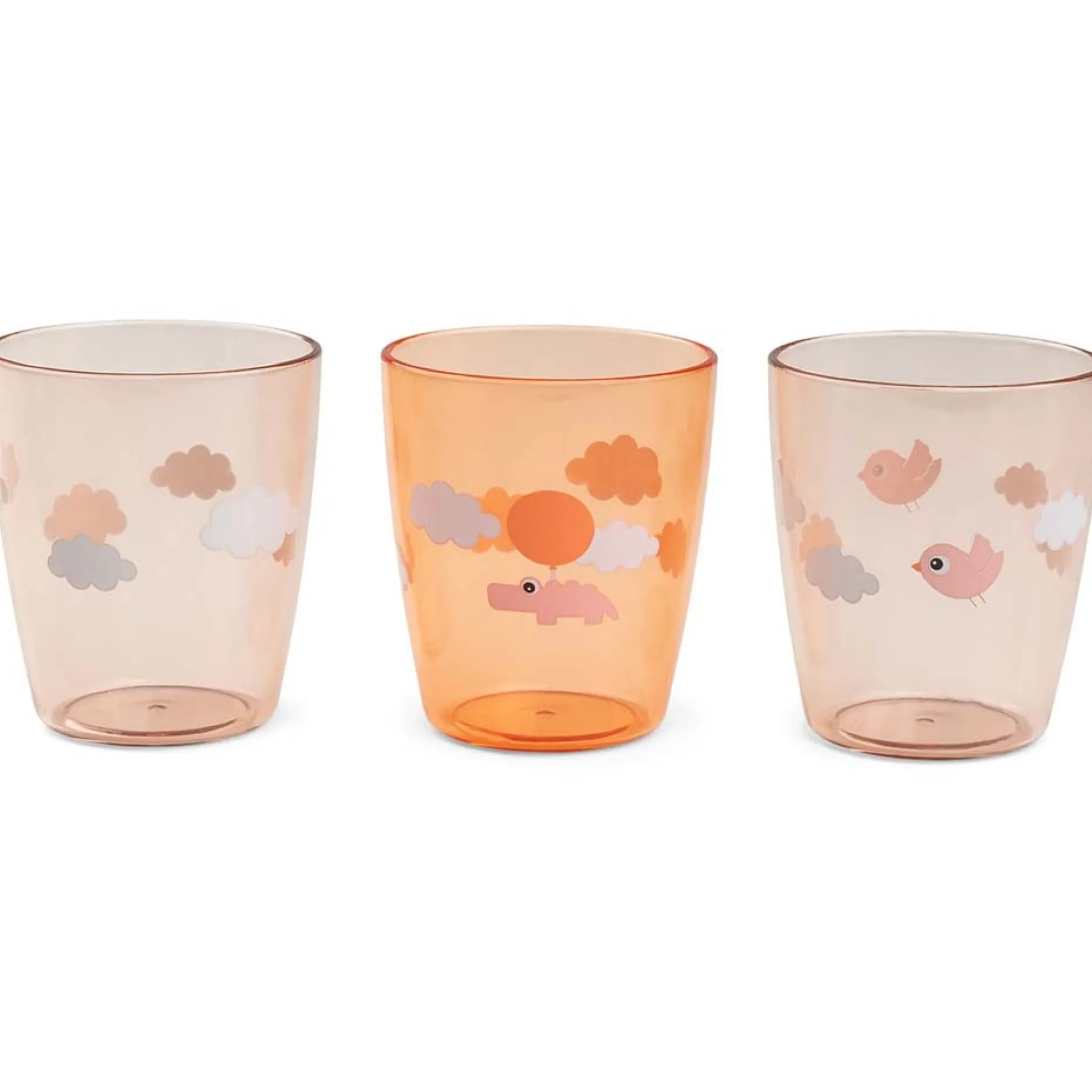 Bekers & Glazen*Done By Deer Mini Glazen 3-pack oranje